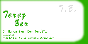 terez ber business card